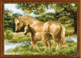 Horse with Foal by RIOLIS - 1258