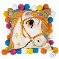 Pillow - Goldrinn Horse by RIOLIS - 1380