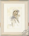 Lady with lilac flower / Sara Moon by Lanarte - PN-0008013
