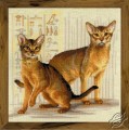 Abyssinian Cats by RIOLIS - 1671