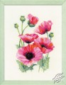 Pink Poppies by RIOLIS - 1775