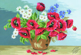 Poppies and Chamomiles by Collection D'Art - 6116K