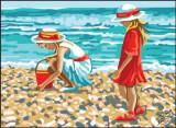 Young Ladies on the Shore by Collection D'Art - 6323K