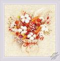 Bouquet with Lagurus and Cotton by RIOLIS - 1913